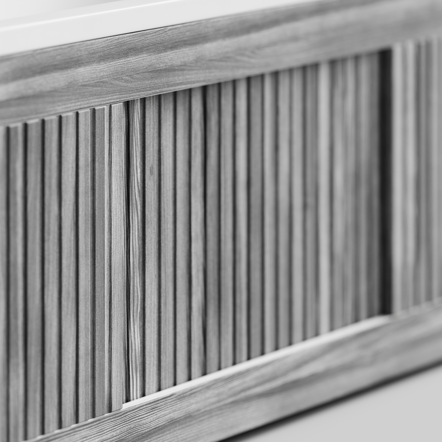 Экран под ванну Vod-ok Тач 170 раздвижной Лиственница структурная контрастно-серая