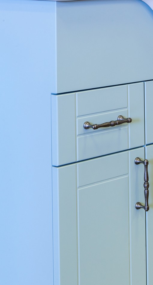 Тумба напольная Sanflor Глория с раковиной Байкал 65, серый