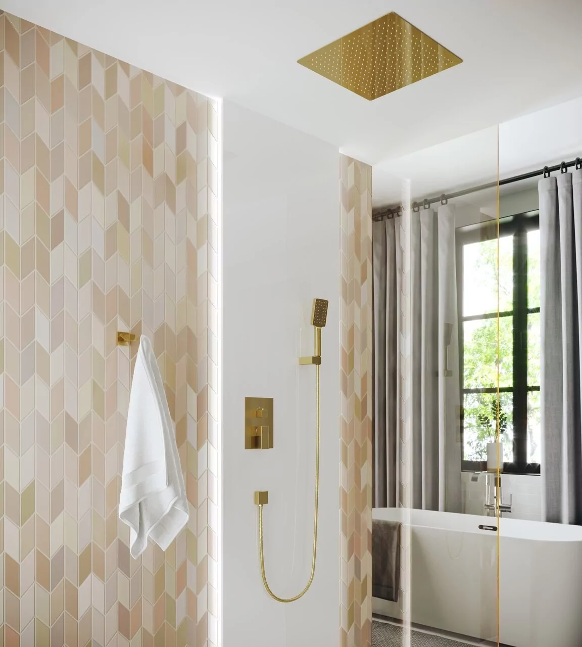 Душевой комплект Timo Selene SX-2029/17SM матовое золото