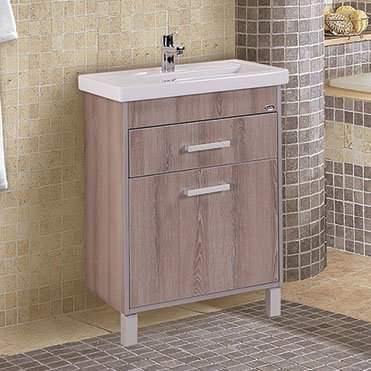 Мебель для ванной Onika Натали 60 комплект, напольный, ясень таормина