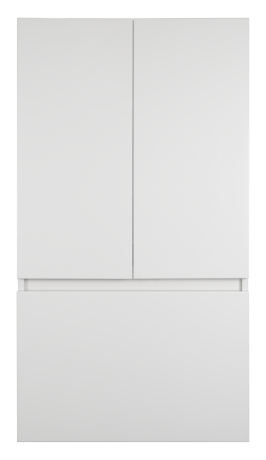 Шкаф навесной Misty Амур 60 с корзиной, белый