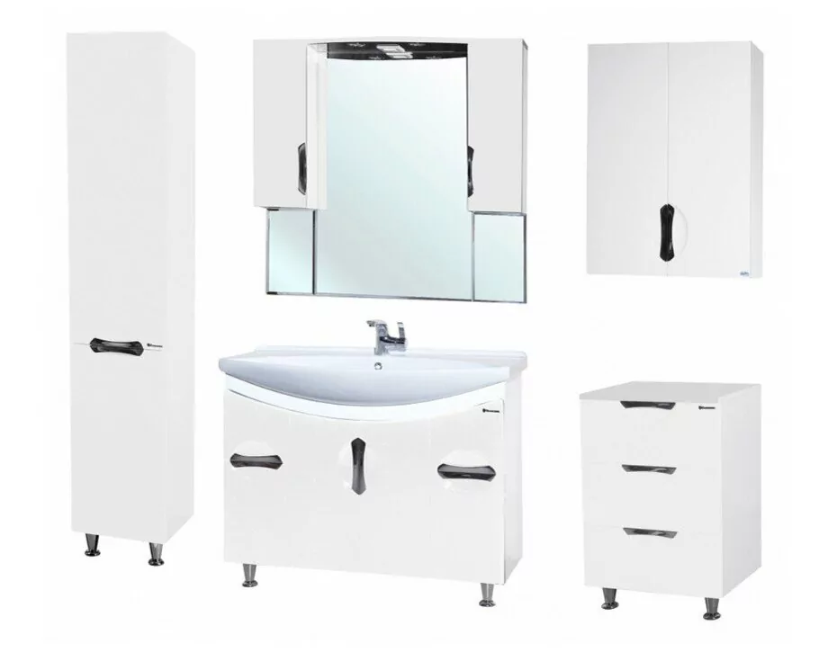 Пенал Bellezza Лагуна 35 L/R напольный, белый