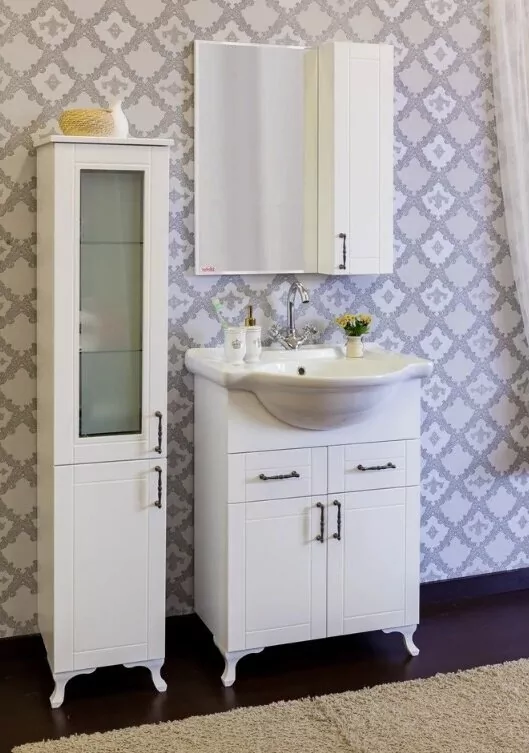 Пенал Sanflor Глория 30 L напольный, белый матовый