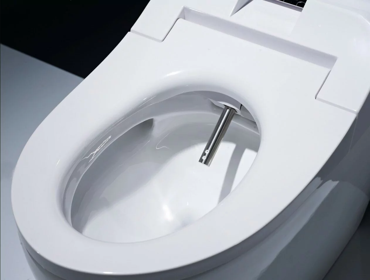 Унитаз Timo TE-721 электронный с биде, напольный, приставной, белый