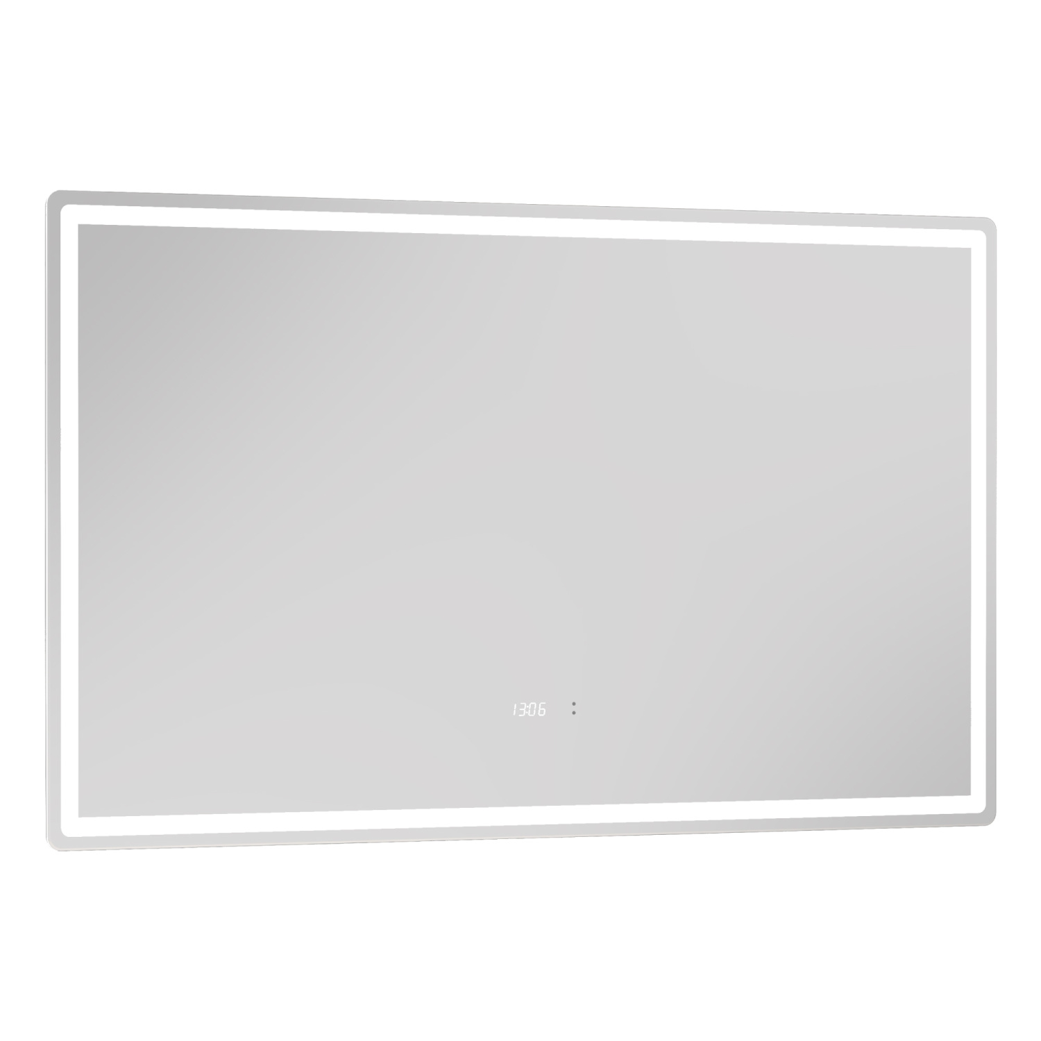 Зеркало Vigo Geometry Luxe 1200 свет, сенсор, часы, антизапотевание