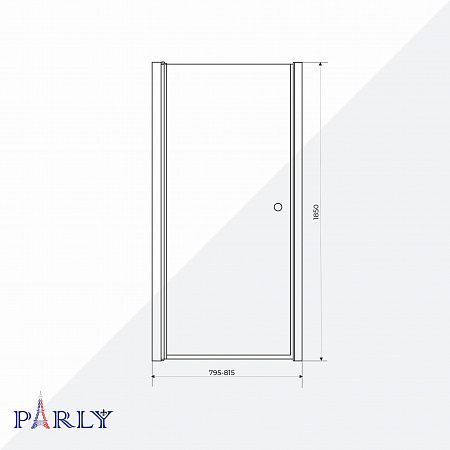 Душевая дверь в нишу PARLY DE80F (80x185)