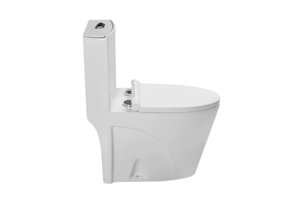 Унитаз SantiLine SL-5012 напольный, безободковый, моноблок, белый от магазина Vanna-Vanna.ru!