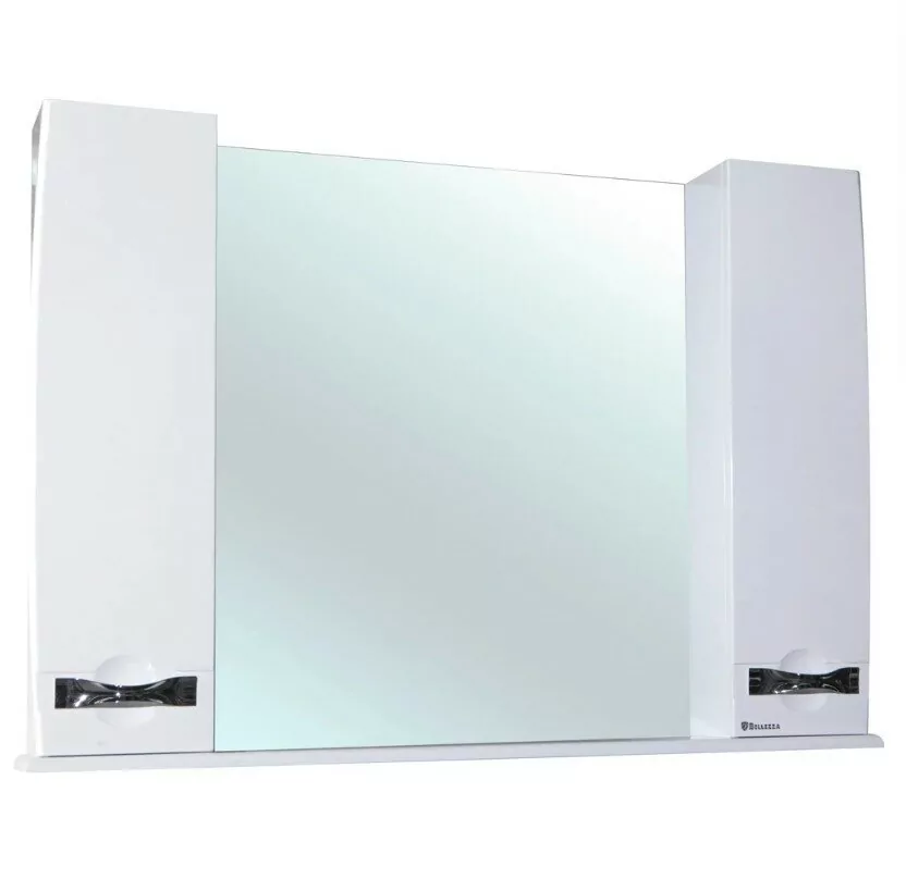 Зеркало с шкафчиком Bellezza Абрис 105 белый