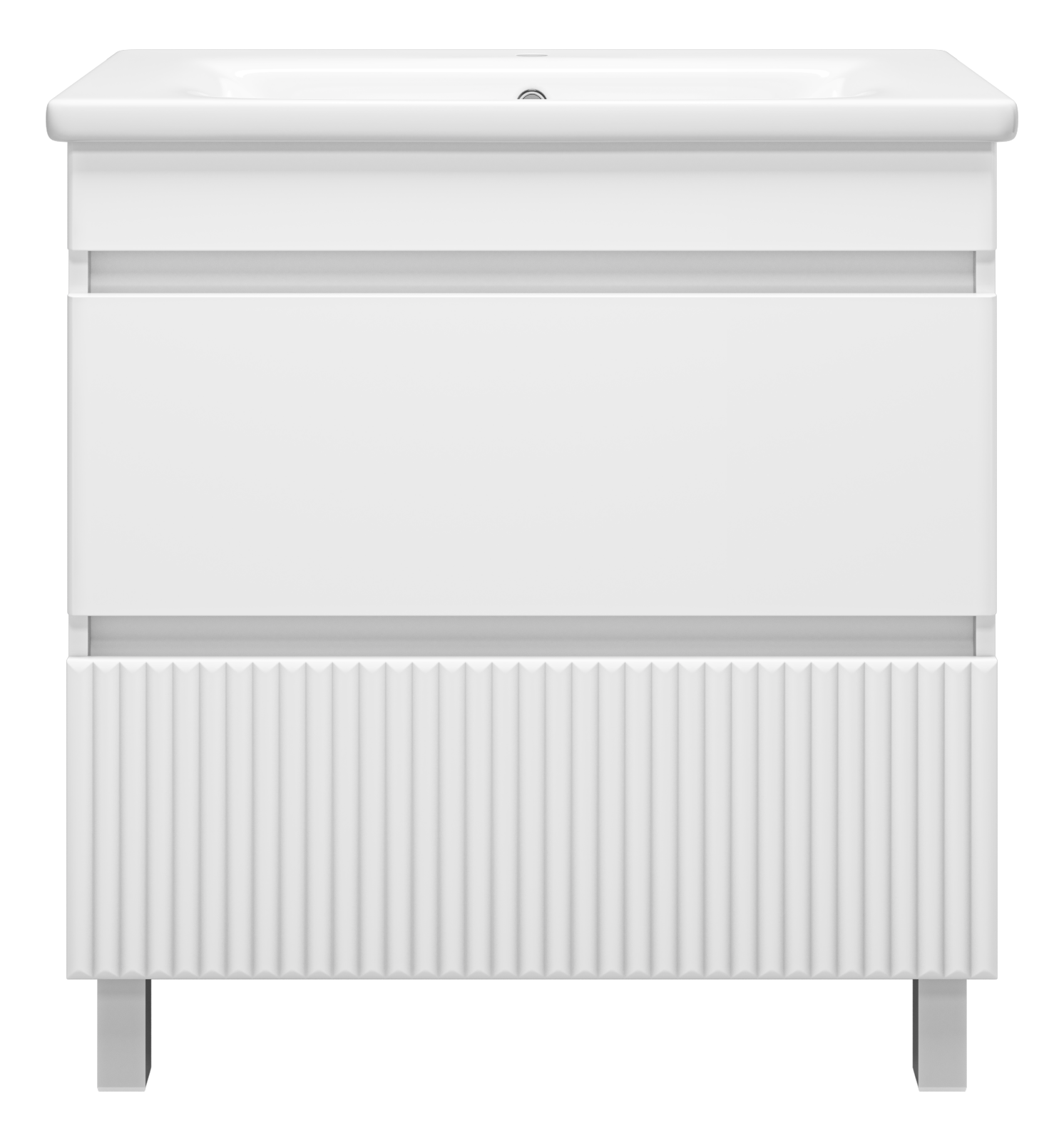 Тумба с раковиной Misty Мира 80 белый