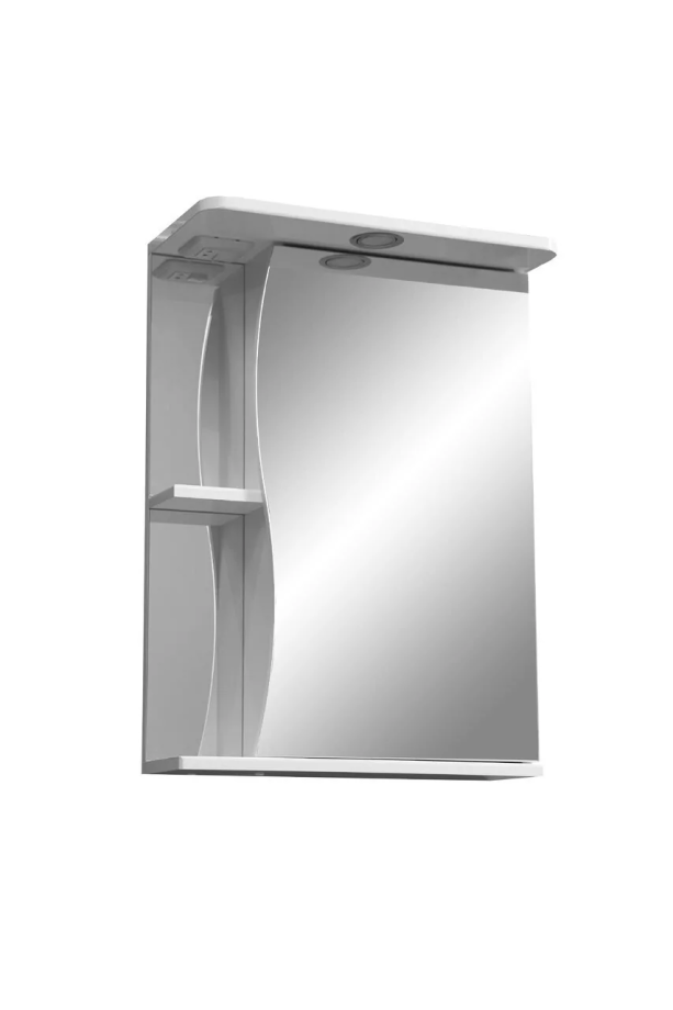 Зеркало-шкаф Stella Polar Волна Верея 55 R свет, белый