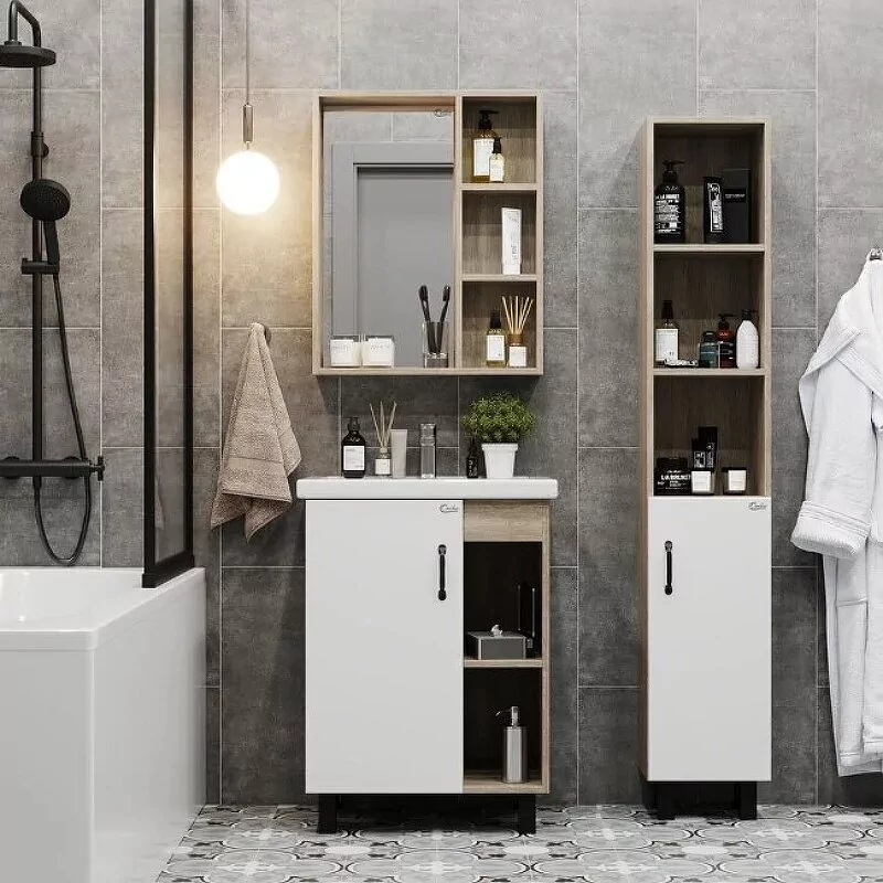 Зеркало-шкаф Onika Тимбер 60.00 дуб сонома