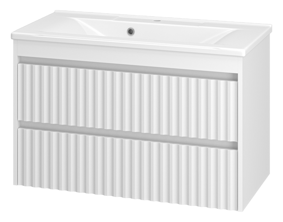 Тумба с раковиной Brevita Balaton 90 подвесная, белый