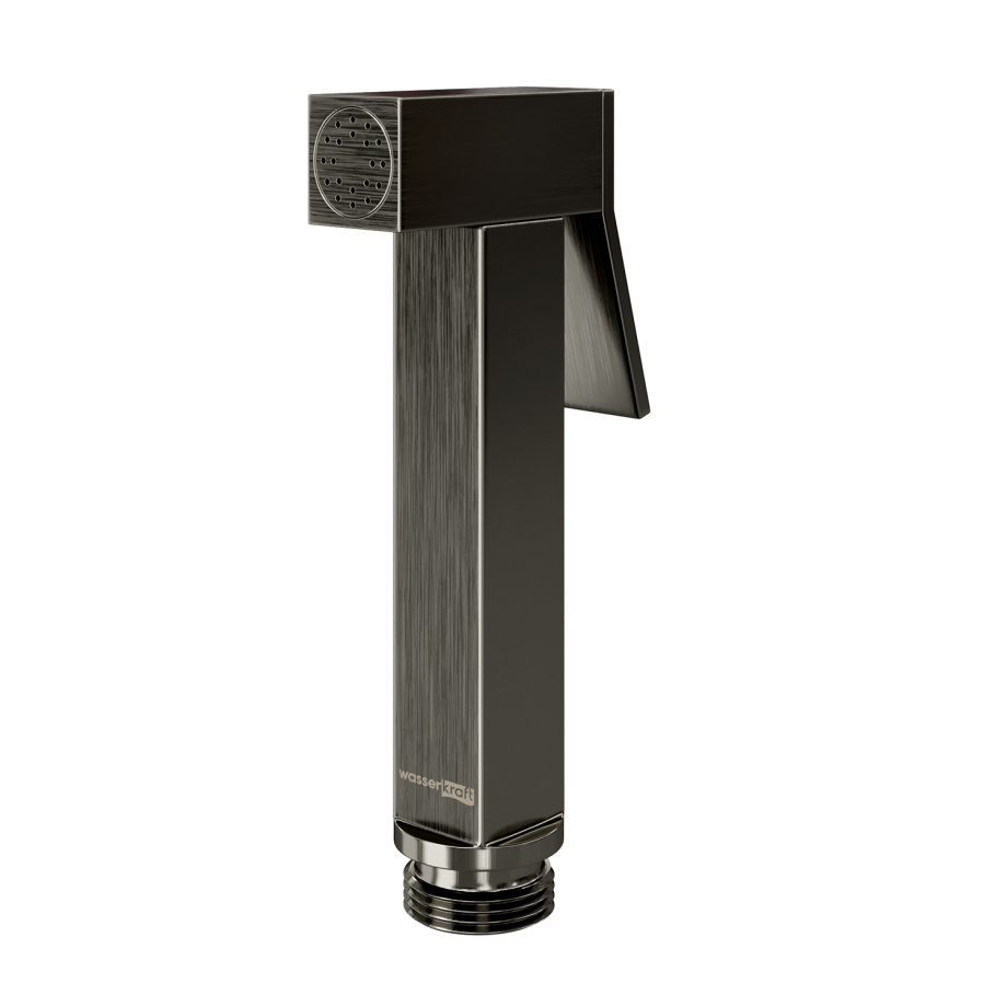 Гигиеническая лейка Wasserkraft A215 с фиксатором, оружейная сталь