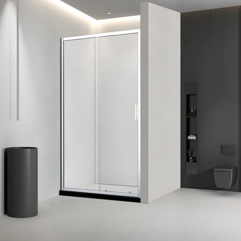 Душевая дверь Veconi Vianno VN-46, 1250x1850, хром, стекло прозрачное