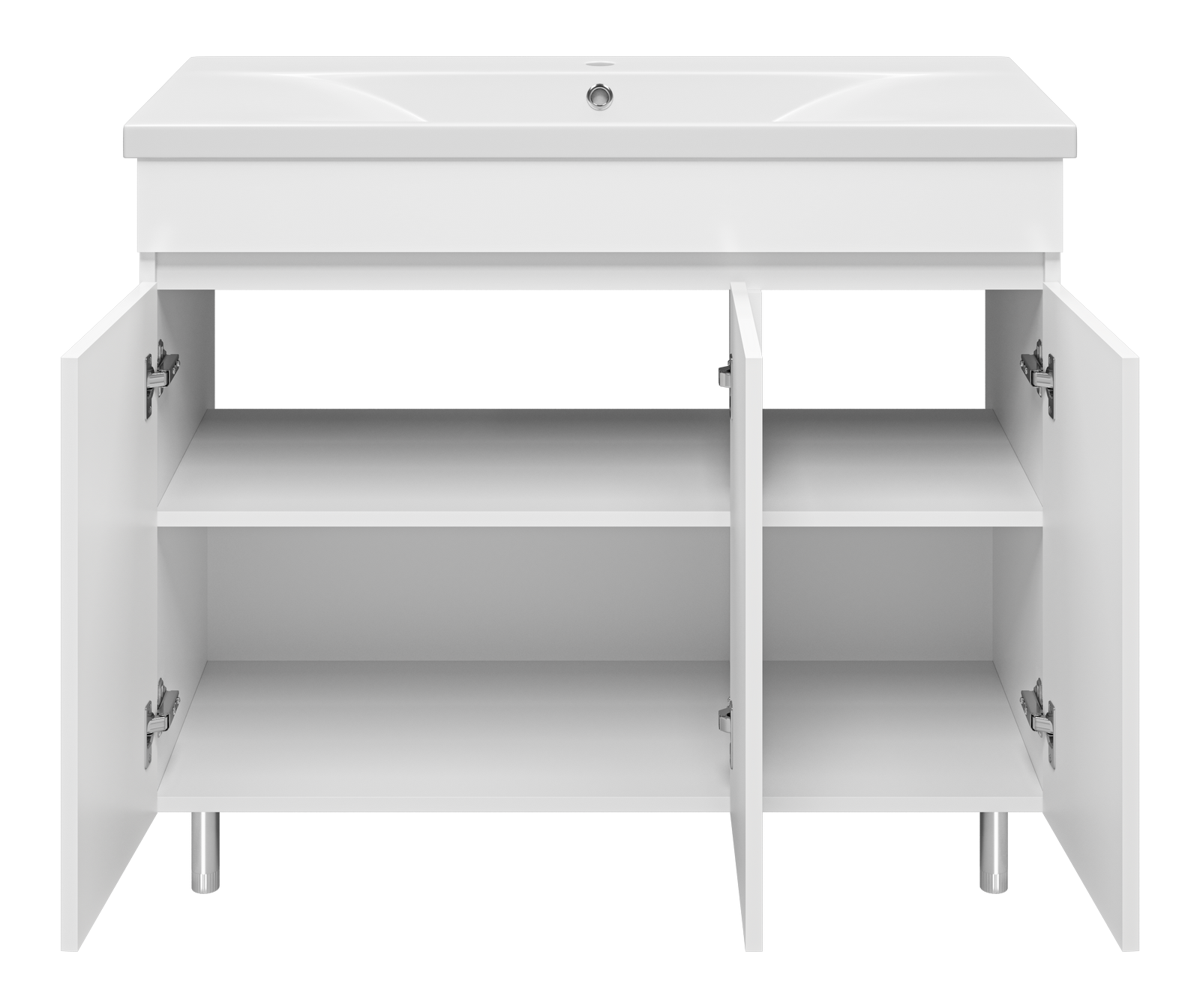 Тумба с раковиной Misty Енисей 100 белый