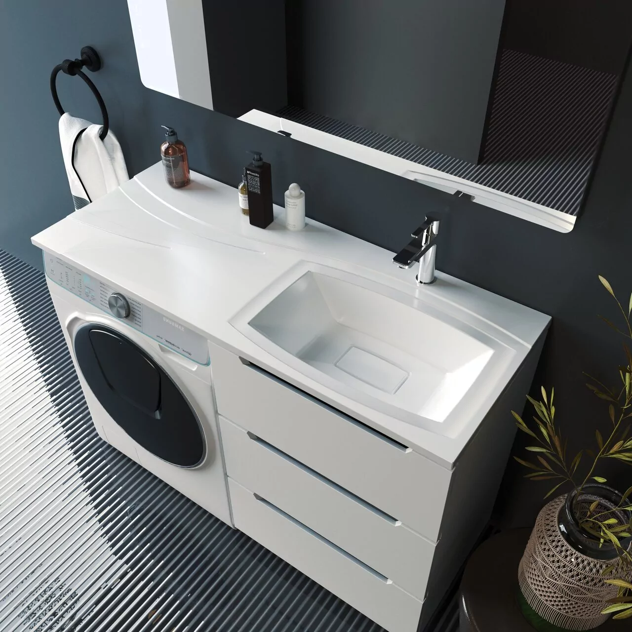 Раковина Stella Polar Элеонора 120 правая белая