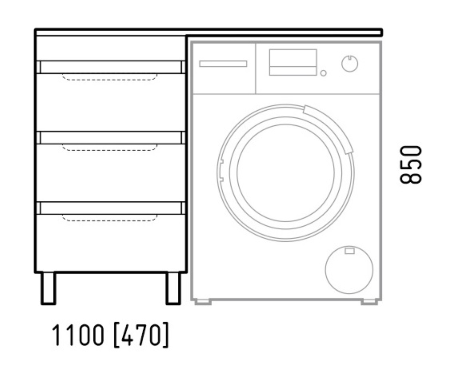 Тумба напольная Corozo Джерси 50 с раковиной Мадлен 110 белый