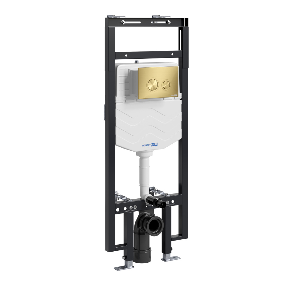 Инсталляция WasserKraft Dinkel 58TLT.010.ME.MG01 для подвесного унитаза, с кнопкой
