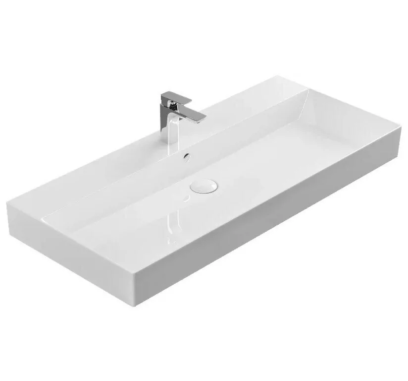 Мебель для ванной Vod-ok Elite Риккардо 100 два ящика, комплект, напольный, белый