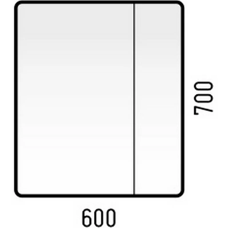Зеркало-шкаф Corozo Монро 60 белый