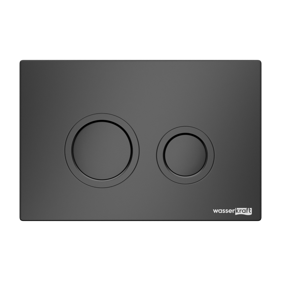 Кнопка смыва WasserKraft MB01 механическая, черный матовый