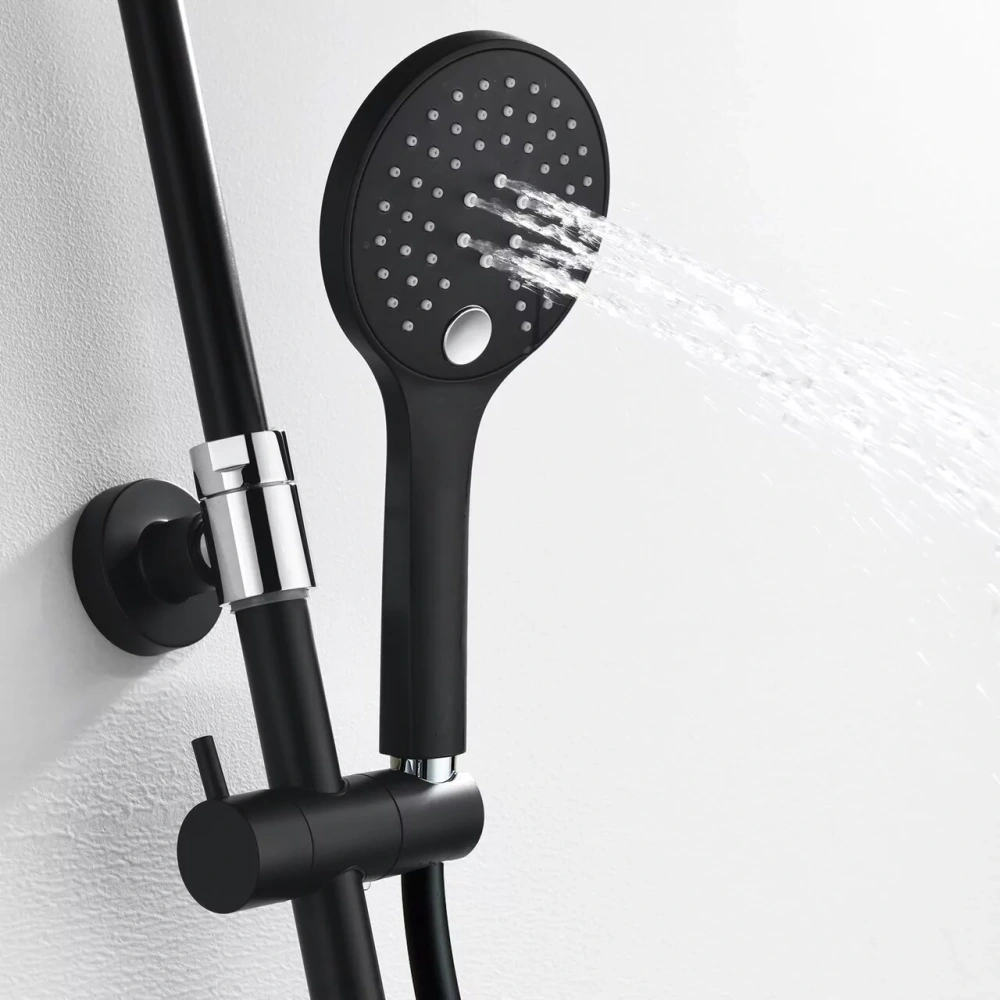 Душевая стойка WasserKraft Elbe A17401 черный Soft-touch от магазина Vanna-Vanna.ru!