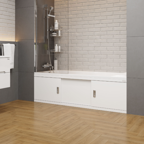 Экран под ванну Onika Монако-Эконом 130 раздвижной белый