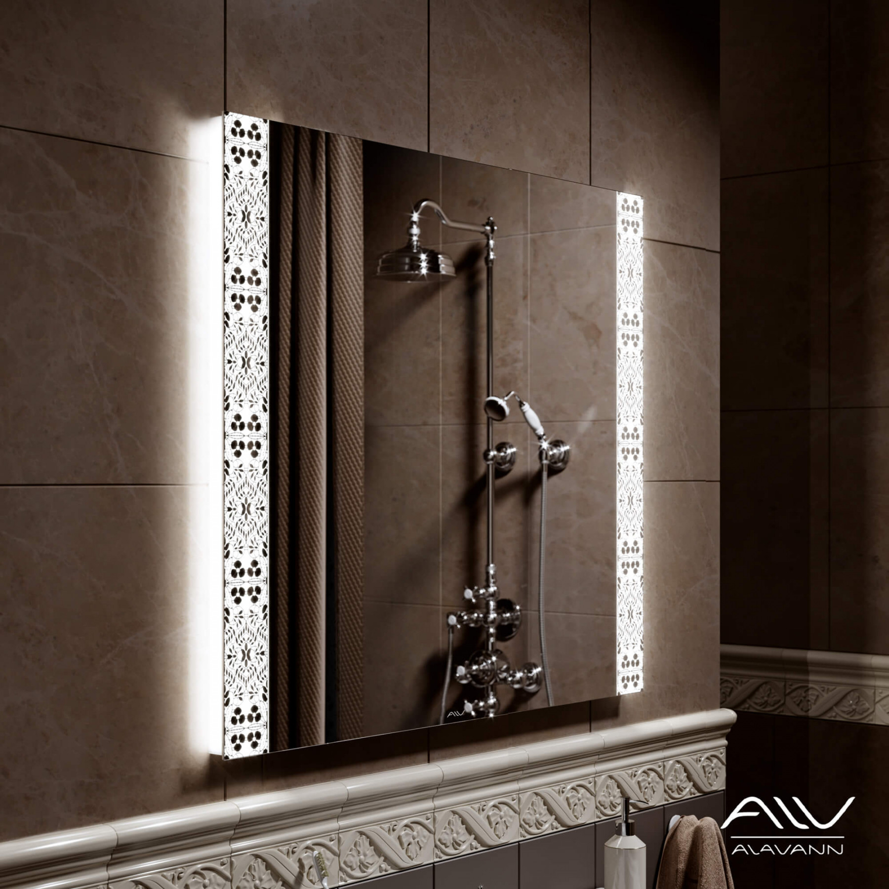 Зеркало Alavann Elizabeth 70 свет, ИК выключатель