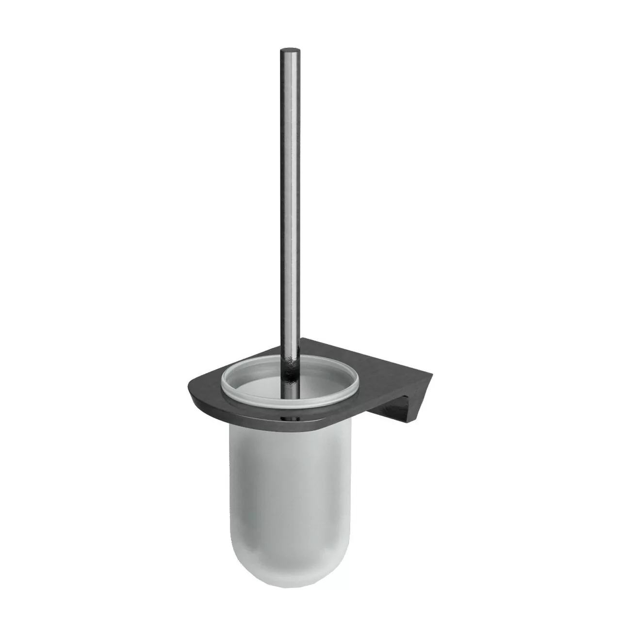 Ершик для унитаза WasserKraft Wiese K-8927 оружейная сталь