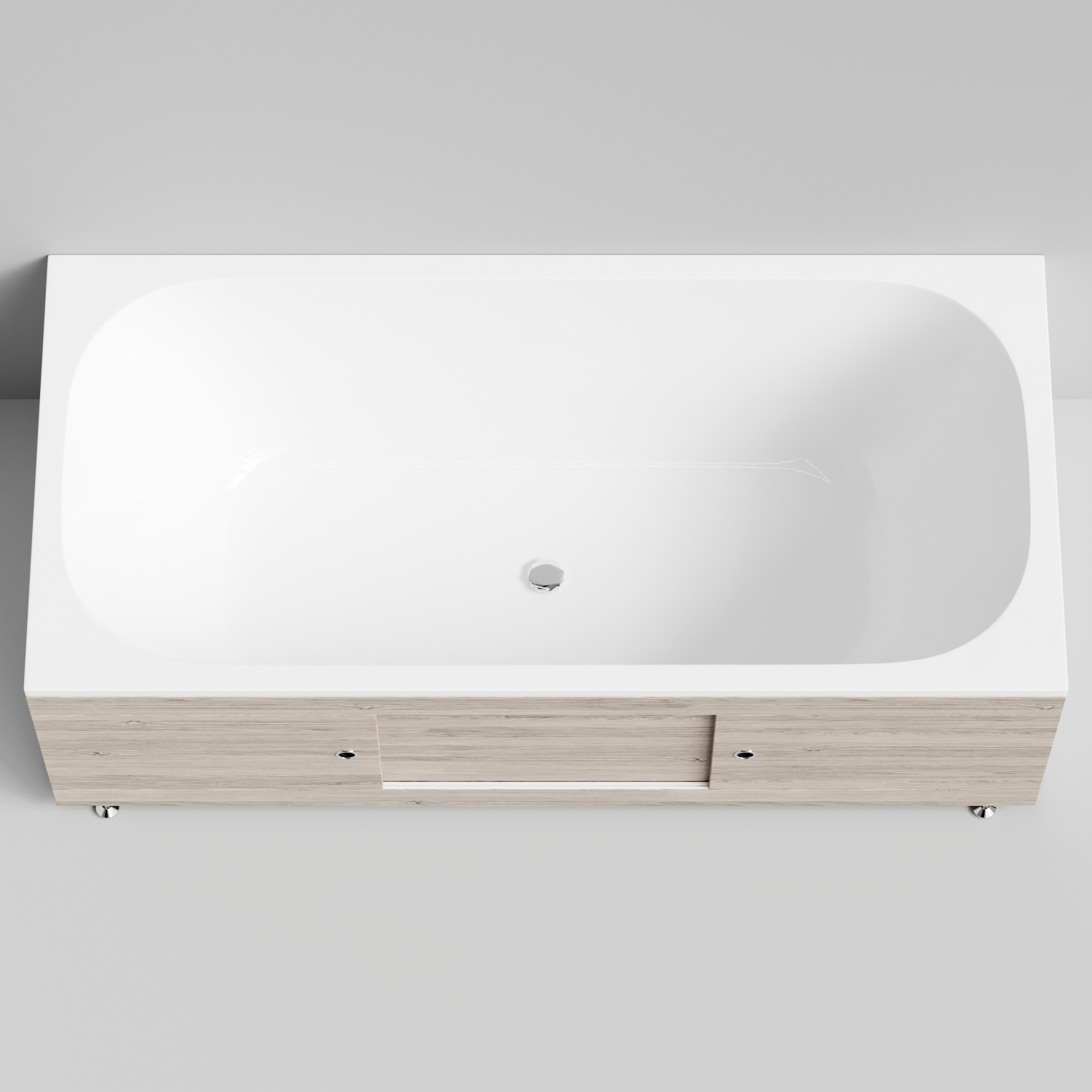 Экран под ванну Vod-ok Купе 180 раздвижной Дубослив ореховый светлый