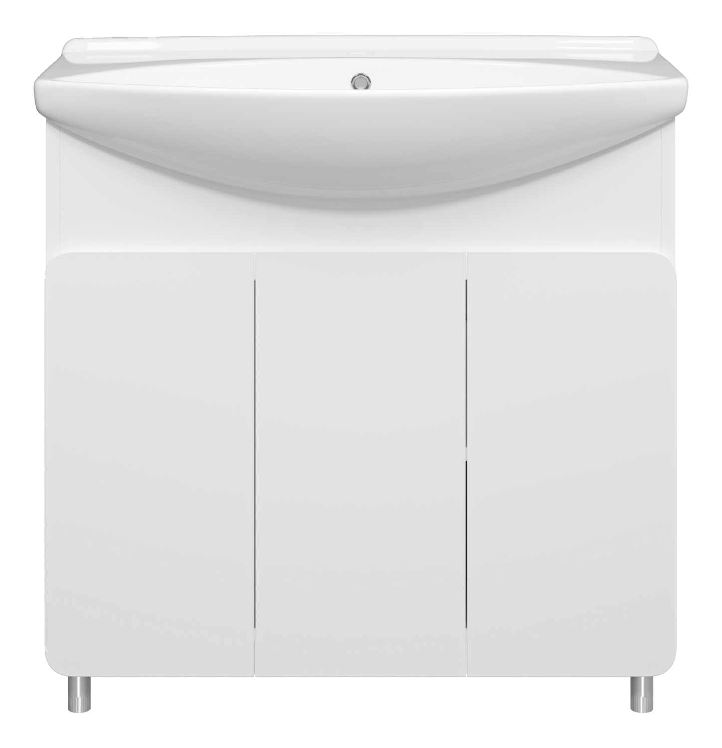 Тумба с раковиной Misty Чегет 85 белый