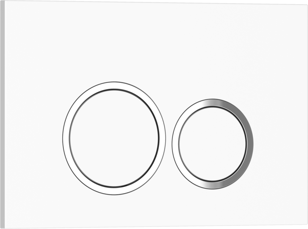 Комплект 2в1 IBERICA BLANCA инсталляция SILENCIO MINI, кнопка смыва ESTI-O белый глянцевый (IB.001M.821)