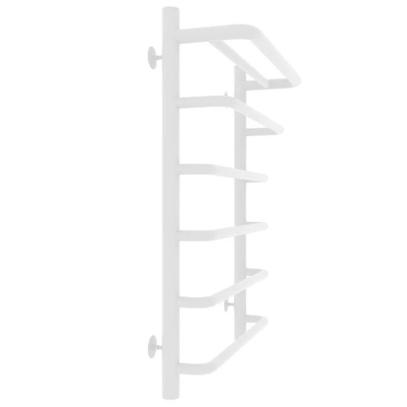 Полотенцесушитель водяной Laris Стандарт П6 500х700 с полкой, белый матовый