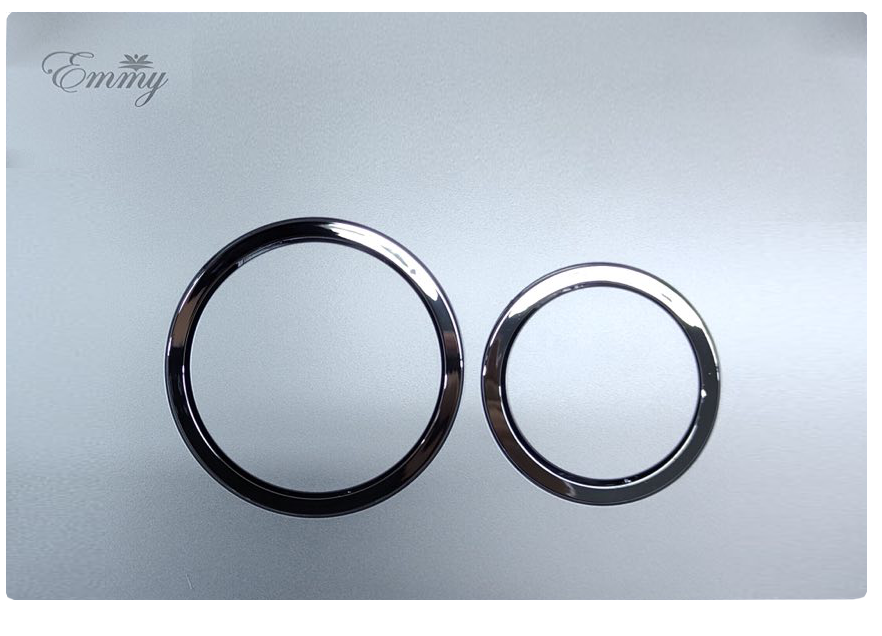 Кнопка смыва Emmy EW-082 SILVER механическая, серебро