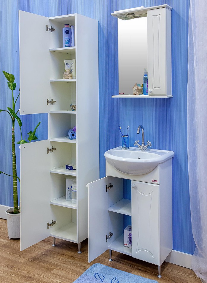 Тумба Sanflor Карина 50 с раковиной Уют 50