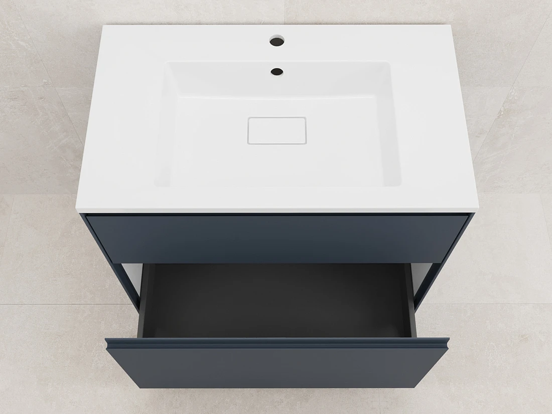 Тумба с раковиной Style Line Лима 80 напольная, графит от магазина Vanna-Vanna.ru!