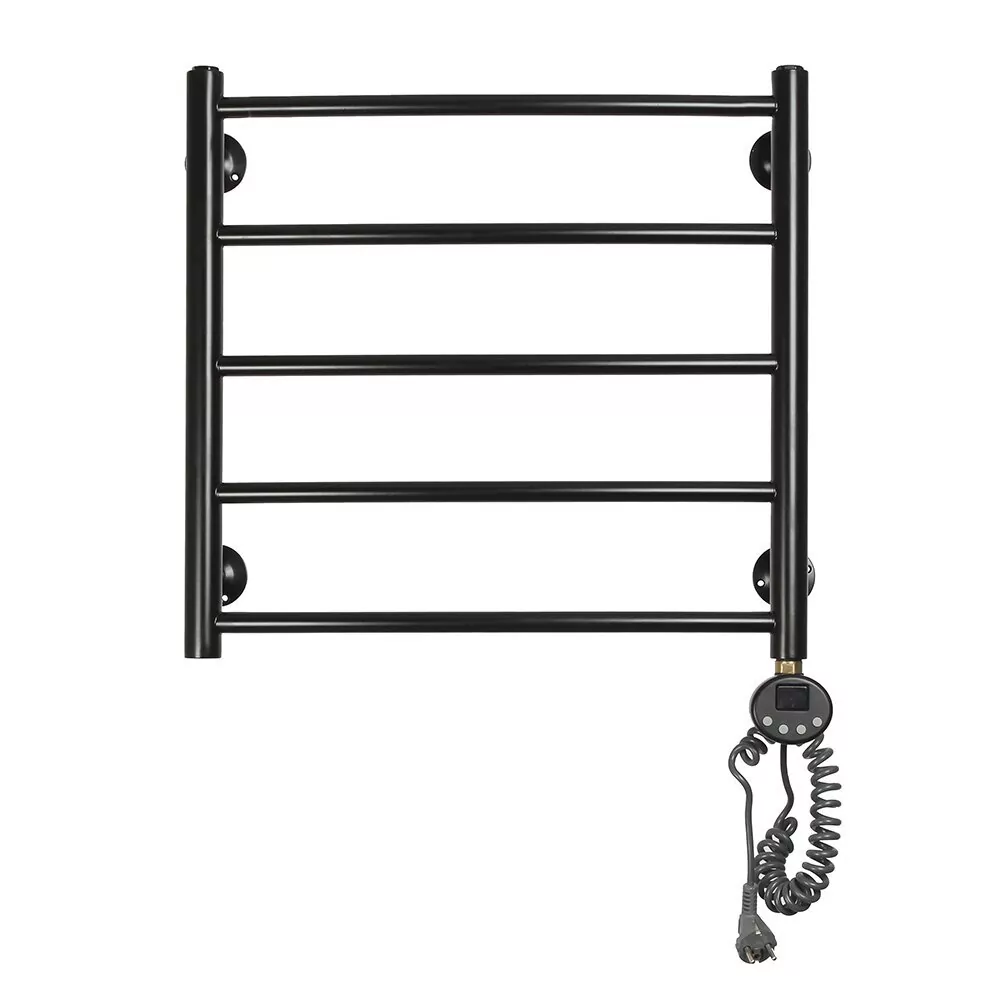 Полотенцесушитель электрический Domoterm Калипсо П5 500X500 ER правый, черный матовый