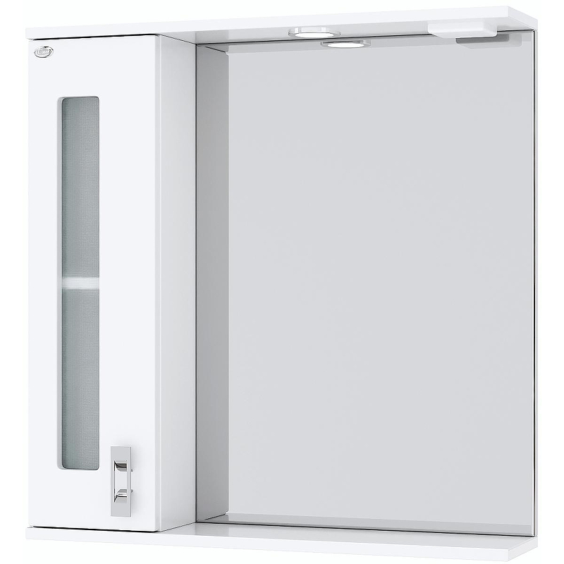 Зеркало с шкафчиком Onika Кристалл 67 L свет, белый