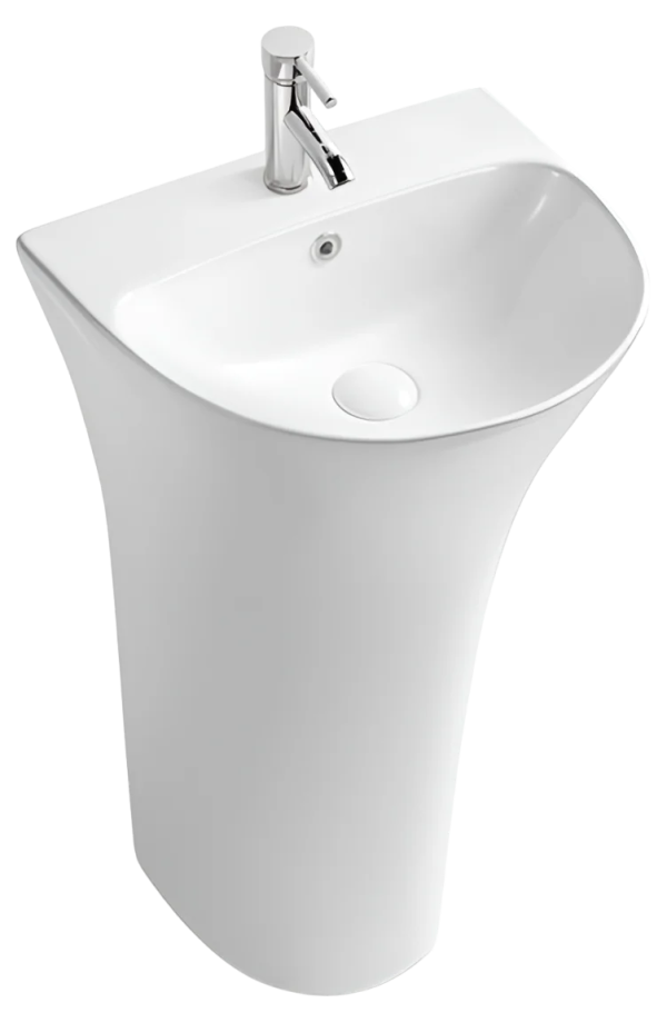 Раковина SantiLine SL-4017 напольная, белая