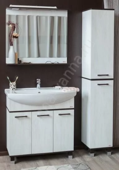 Мебель для ванной Sanflor Толедо 85 комплект, напольный, северное дерево