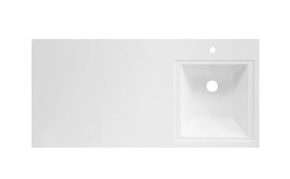 Тумба c раковиной Bellezza Олиссия 100 R напольная 2 ящика серый матовый