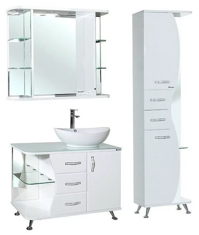 Пенал Bellezza Рио 50 L/R напольный, белый