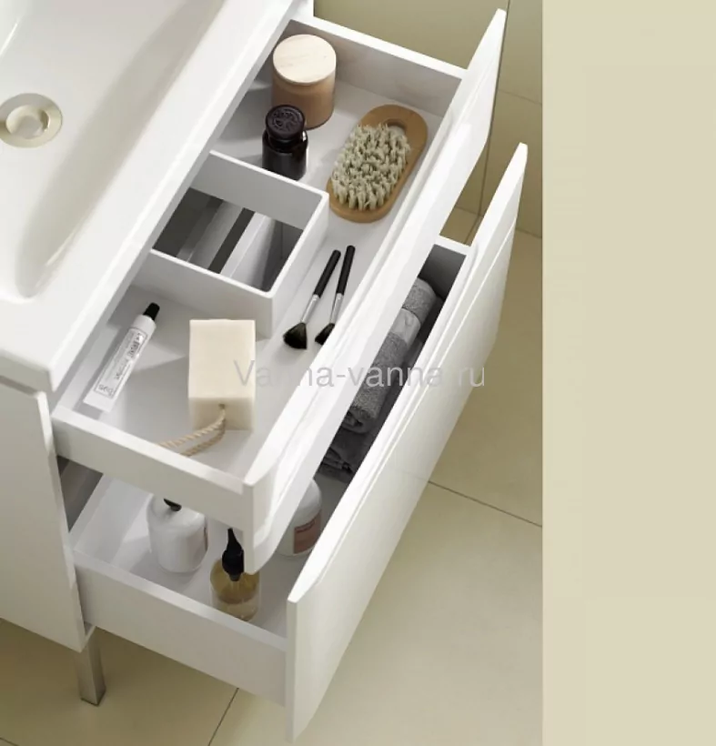 Тумба с раковиной Alavann Silvia 70 напольная, белая