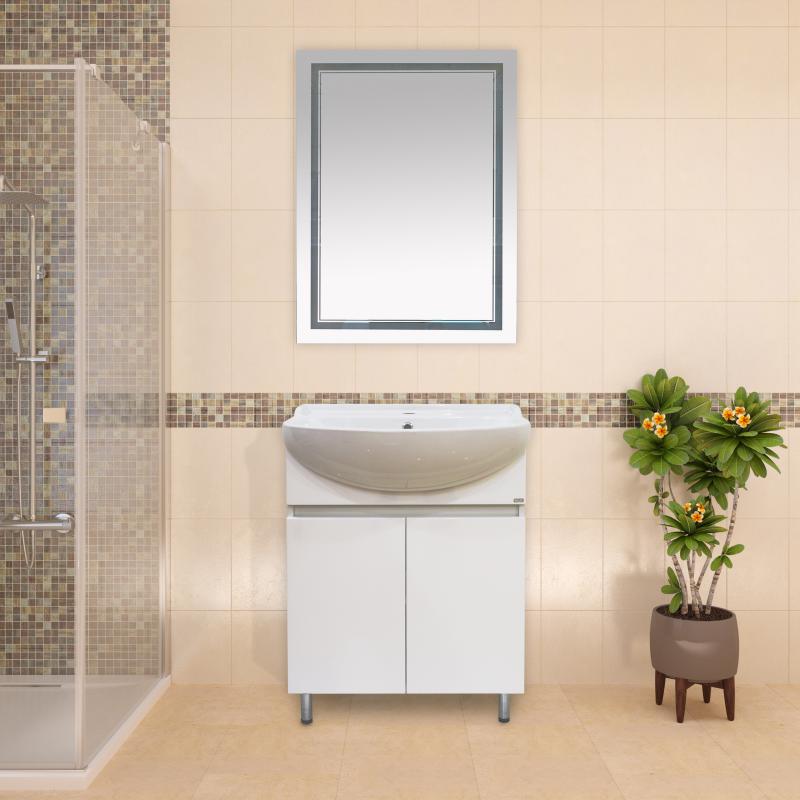 Тумба с раковиной Misty Амур 70 белый