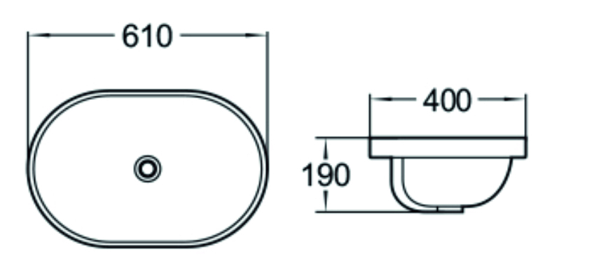 Раковина SantiLine SL-2106 белая