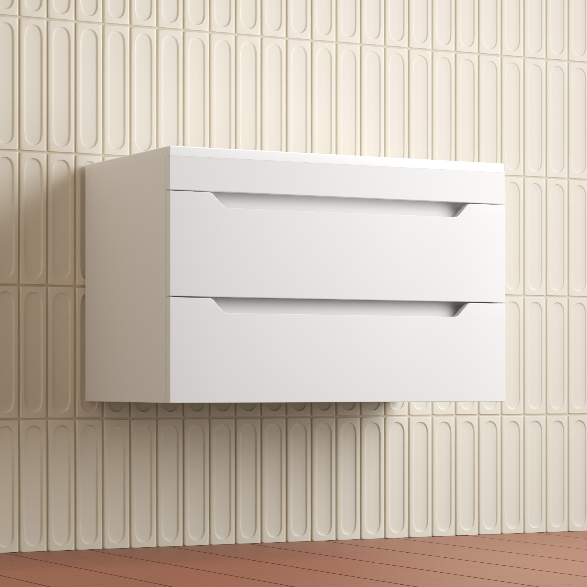 Тумба подвесная Style Line Остин 80 с раковиной Фортуна 80 белый