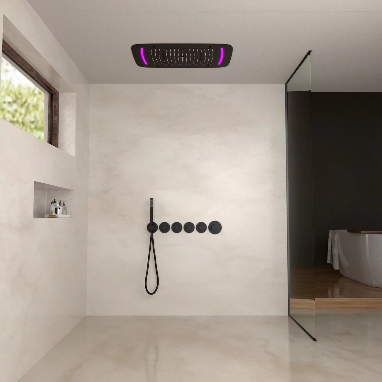 Душевой комплект Timo Saona SX-2319/03SM черный матовый