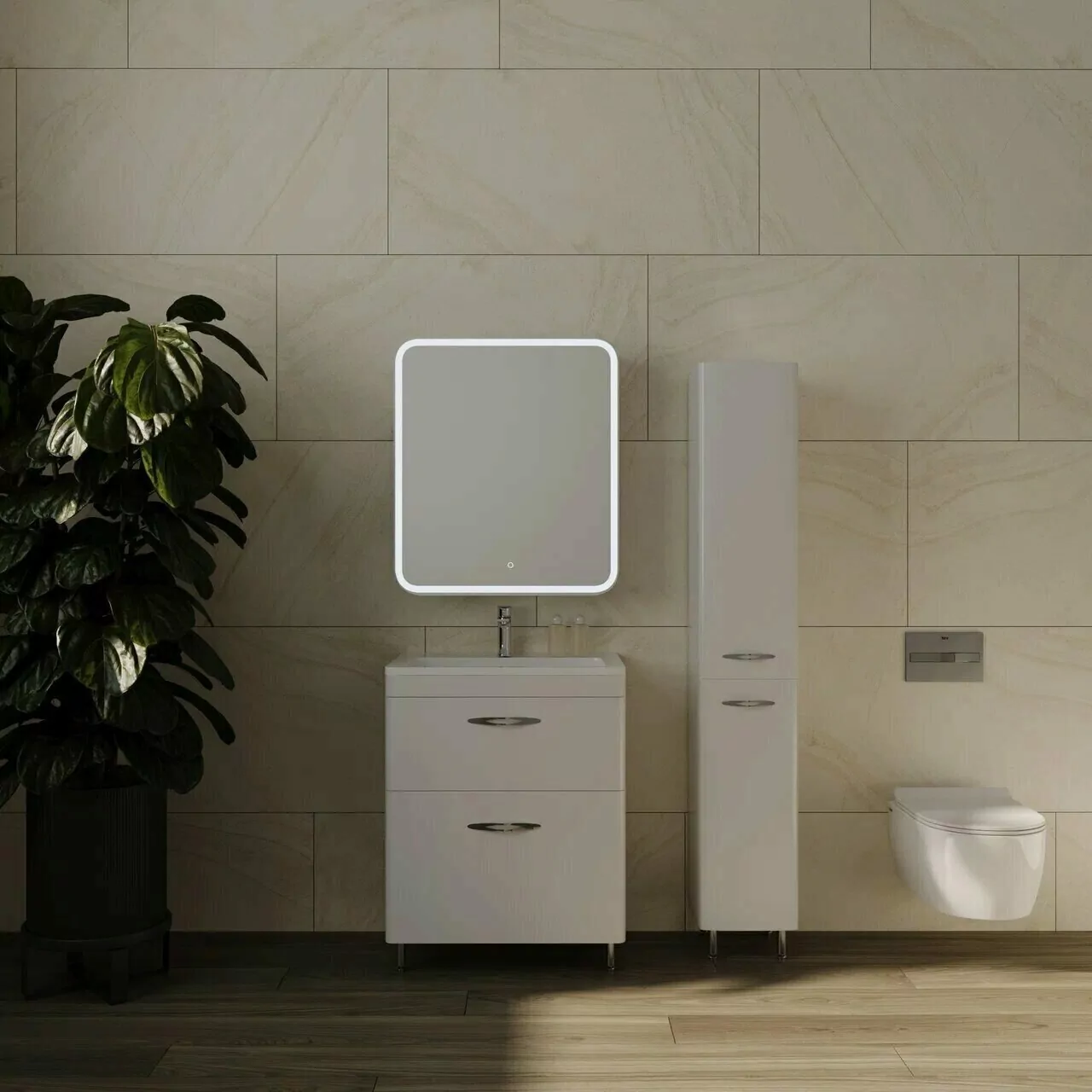 Зеркало-шкаф Style Line Каре 70 свет, сенсор