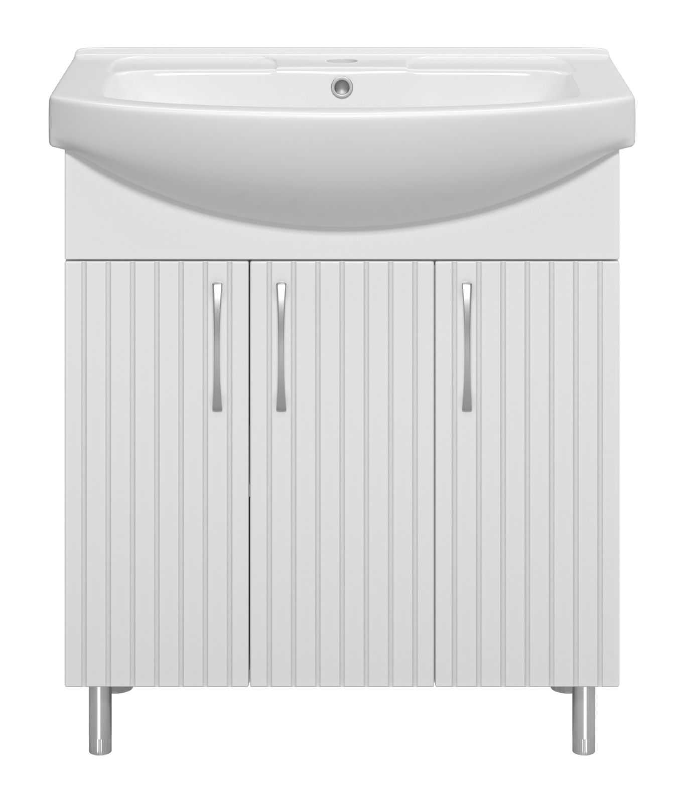 Тумба с раковиной Misty Изео 75 белый