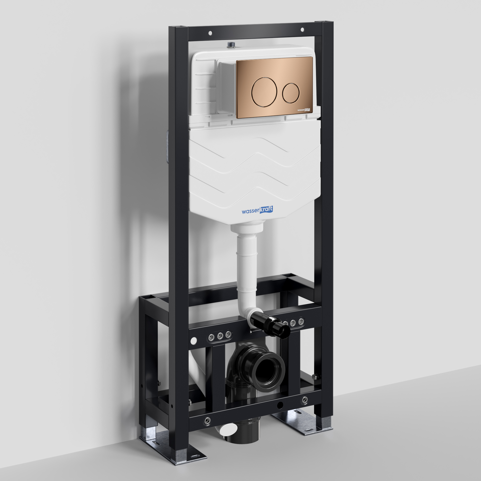 Инсталляция WasserKraft Dill 61TLT.010.ME.RG02 для подвесного унитаза, с кнопкой